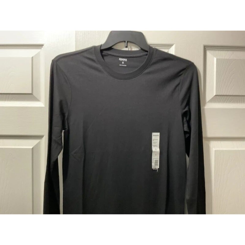 Sonoma Goods for Life Men's Essential Crew Neck T-Shirt - Size S - Black - NWT
